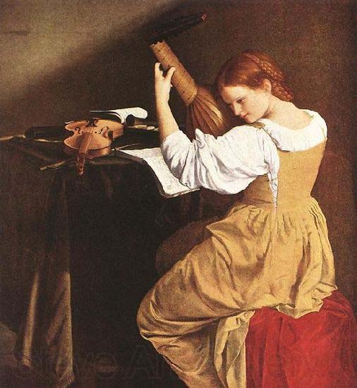 Orazio Gentileschi The Lute Player by Orazio Gentileschi. Spain oil painting art